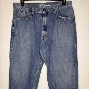 Levi Signature Strauss Relaxed Fit Blue Men's Jeans Size 38x32